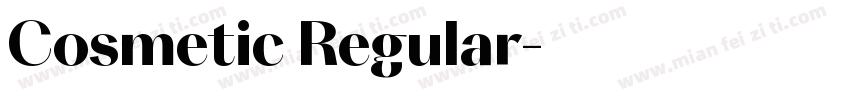 Cosmetic Regular字体转换